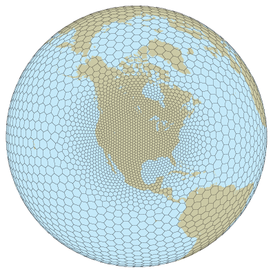 Global variable-resolution mesh